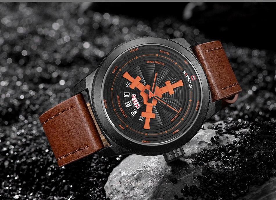 Sport  Watches For Man Waterproof Watch Analog Quartz Leather Band Date Calendar  Wristwatch Unique Design Perfect Gift - SJB-DIAMOND ELITES