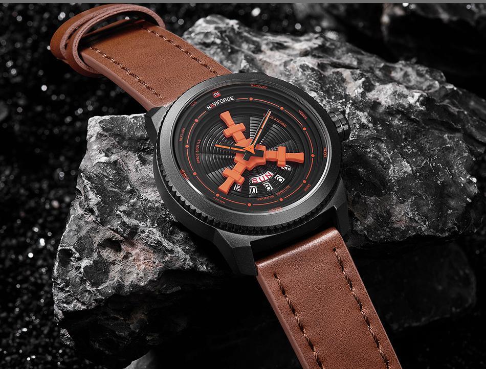 Sport  Watches For Man Waterproof Watch Analog Quartz Leather Band Date Calendar  Wristwatch Unique Design Perfect Gift - SJB-DIAMOND ELITES