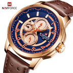 Sport Watches For Man Waterproof Watch Analog Quartz Leather Band Date Calendar  Unique Wristwatch  Perfect Gift - SJB-DIAMOND ELITES