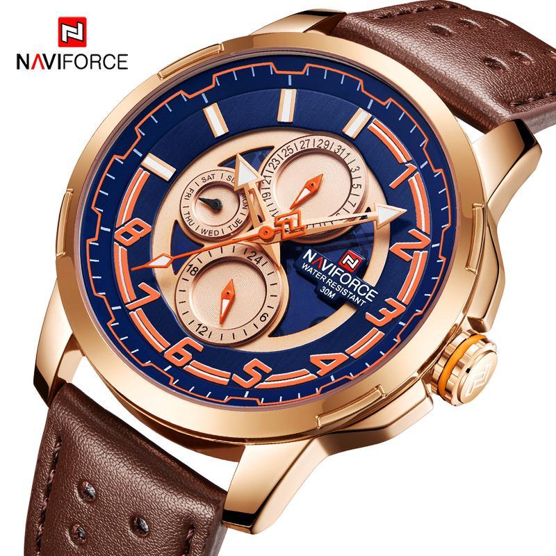 Sport Watches For Man Waterproof Watch Analog Quartz Leather Band Date Calendar  Unique Wristwatch  Perfect Gift - SJB-DIAMOND ELITES