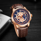 Sport Watches For Man Waterproof Watch Analog Quartz Leather Band Date Calendar  Unique Wristwatch  Perfect Gift - SJB-DIAMOND ELITES