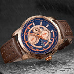 Sport Watches For Man Waterproof Watch Analog Quartz Leather Band Date Calendar  Unique Wristwatch  Perfect Gift - SJB-DIAMOND ELITES