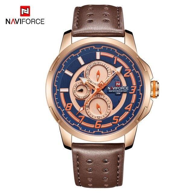 Sport Watches For Man Waterproof Watch Analog Quartz Leather Band Date Calendar  Unique Wristwatch  Perfect Gift - SJB-DIAMOND ELITES