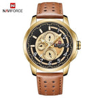 Sport Watches For Man Waterproof Watch Analog Quartz Leather Band Date Calendar  Unique Wristwatch  Perfect Gift - SJB-DIAMOND ELITES