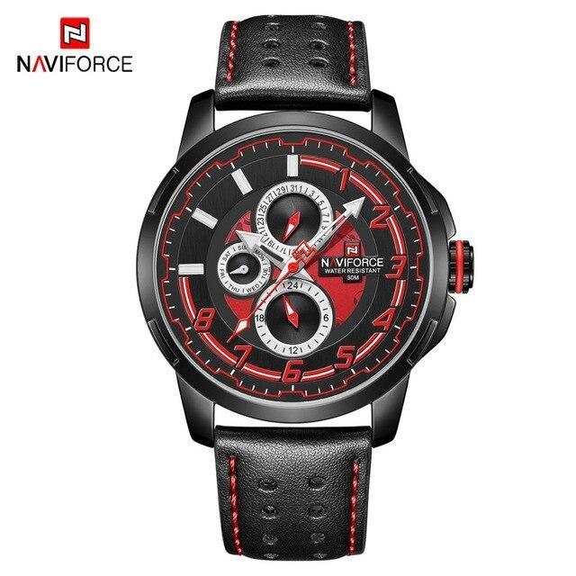 Sport Watches For Man Waterproof Watch Analog Quartz Leather Band Date Calendar  Unique Wristwatch  Perfect Gift - SJB-DIAMOND ELITES