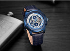 Sport Watches For Man Waterproof Watch Analog Quartz Leather Band Date Calendar  Unique Wristwatch  Perfect Gift - SJB-DIAMOND ELITES
