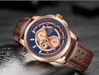 Sport Watches For Man Waterproof Watch Analog Quartz Leather Band Date Calendar  Unique Wristwatch  Perfect Gift - SJB-DIAMOND ELITES