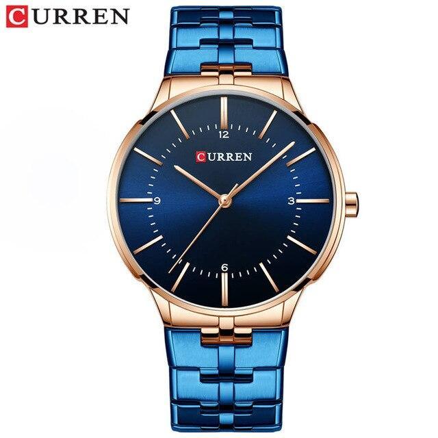 Men's  Waterproof Watch With Shining Bracelet In Five Modern Designs Perfect Gift For Your Loved One Stevvex