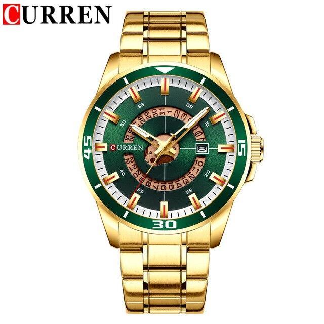 Men's  Modern Sports Waterproof Watch Luxury Unique Design  Fluorescent Hands Perfect Gift Stevvex
