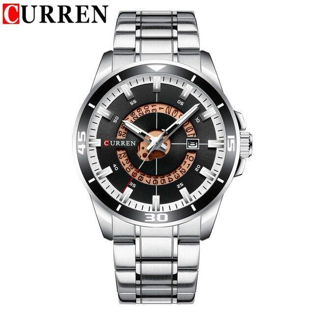 Men's  Modern Sports Waterproof Watch Luxury Unique Design  Fluorescent Hands Perfect Gift Stevvex