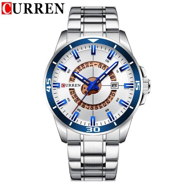 Men's  Modern Sports Waterproof Watch Luxury Unique Design  Fluorescent Hands Perfect Gift Stevvex