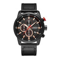 Men's Waterproof Elegant Sport Watch With Chronometers Day View, Leather  Belts And Hardlex Scratch Resistant Glass Perfect Gift For Him Stevvex