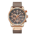 Men's Waterproof Elegant Sport Watch With Chronometers Day View, Leather  Belts And Hardlex Scratch Resistant Glass Perfect Gift For Him Stevvex
