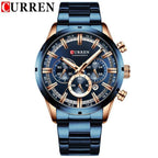 Men's Sports  Waterproof Stainless Steel Watch With Chronometers And Special Date Display Unique Design Perfect Gift Stevvex
