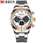 Men's Sports  Waterproof Stainless Steel Watch With Chronometers And Special Date Display Unique Design Perfect Gift Stevvex