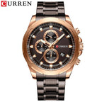 Men's  Water Resistant Watch With Chronometers Day View Unique Design Perfect Gift Stevvex