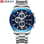 Men's  Water Resistant Watch With Chronometers Day View Unique Design Perfect Gift Stevvex