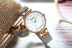 Women's Luxury Watches In Excellent Background And Zircon Designs Business Style Wristwatch Perfect Gift For Her