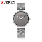 Women's Casual  Stainless Steel Watch With Knitted Bracelet Excellent Background Unique Design Perfect For Her