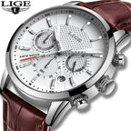 Men's  Waterproof Watch With Chronometers Day View Sport Analog Watches Excellent Look Perfect Gift For Him Stevvex