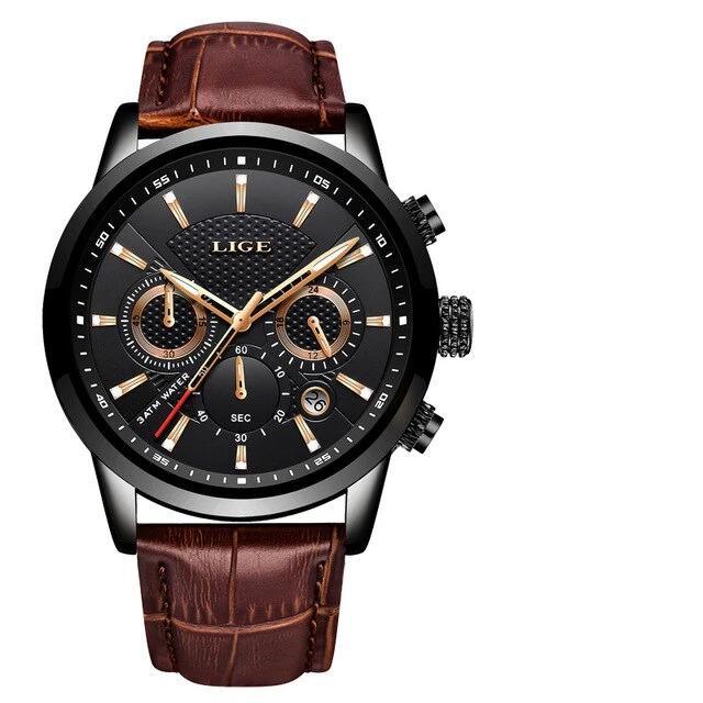 Men's  Waterproof Watch With Chronometers Day View Sport Analog Watches Excellent Look Perfect Gift For Him Stevvex