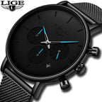 Men's Elegant Waterproof  Watch With Chronometers And Color Hands Unique Design Excellent Look Stevvex