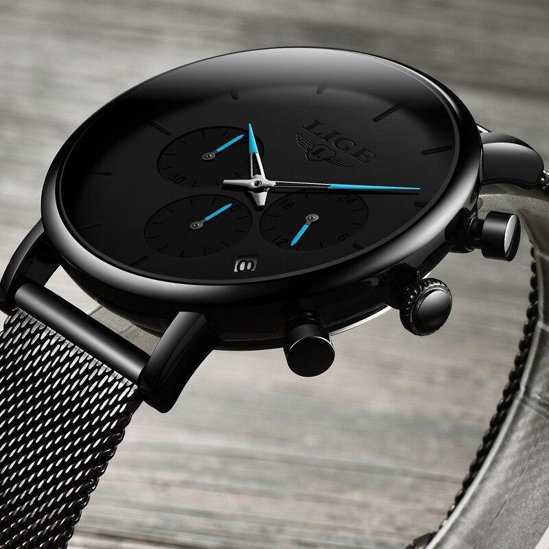 Men's Elegant Waterproof  Watch With Chronometers And Color Hands Unique Design Excellent Look Stevvex
