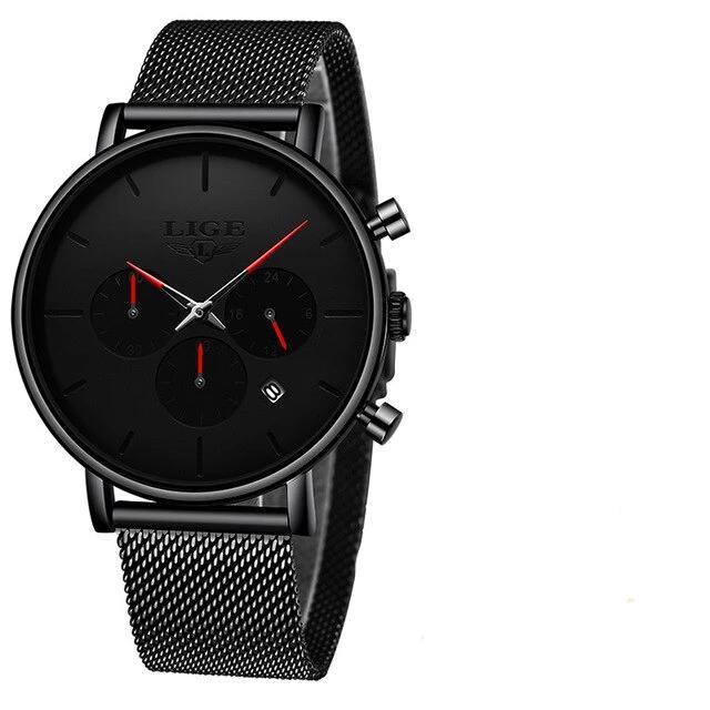 Men's Elegant Waterproof  Watch With Chronometers And Color Hands Unique Design Excellent Look Stevvex