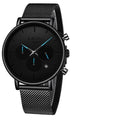 Men's Elegant Waterproof  Watch With Chronometers And Color Hands Unique Design Excellent Look Stevvex