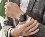 Men's Elegant Waterproof  Watch With Chronometers And Color Hands Unique Design Excellent Look Stevvex