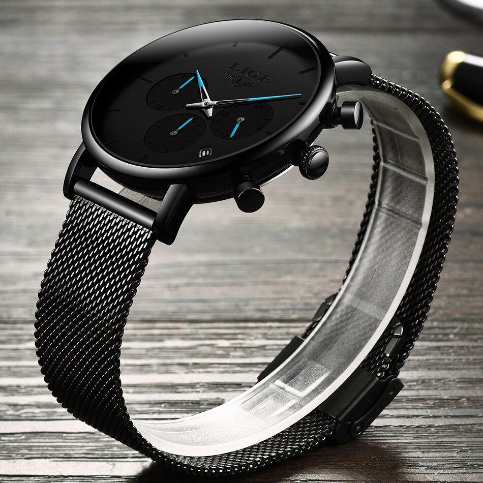 Men's Elegant Waterproof  Watch With Chronometers And Color Hands Unique Design Excellent Look Stevvex
