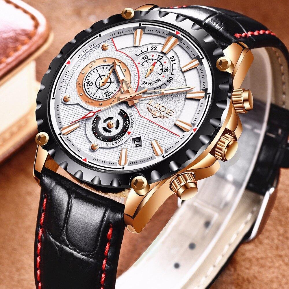 Business Elegant Men's  Watch With Chronometers Day View  Fluorescent Hands Excellent Look Unique Design Perfect Gift For Your Man Stevvex