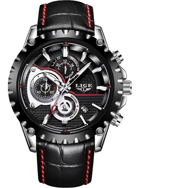 Business Elegant Men's  Watch With Chronometers Day View  Fluorescent Hands Excellent Look Unique Design Perfect Gift For Your Man Stevvex
