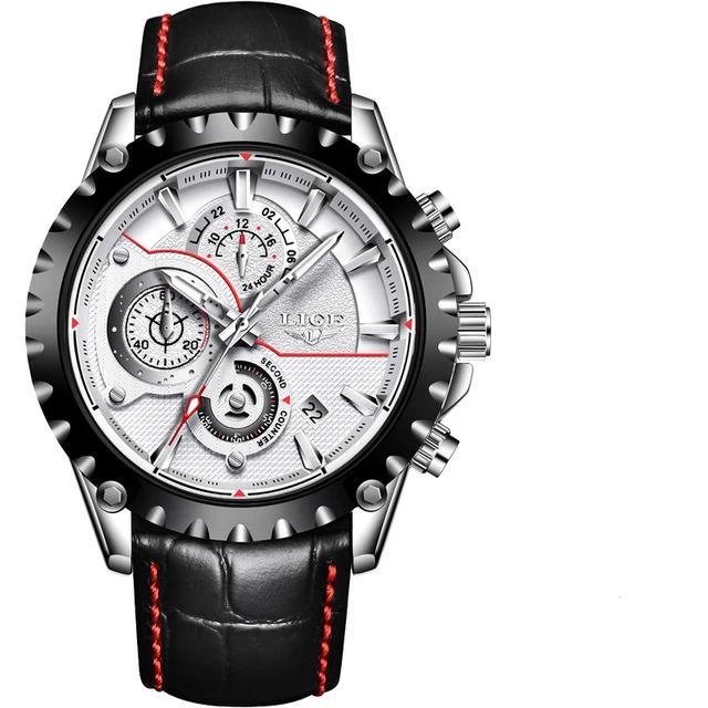 Business Elegant Men's  Watch With Chronometers Day View  Fluorescent Hands Excellent Look Unique Design Perfect Gift For Your Man Stevvex