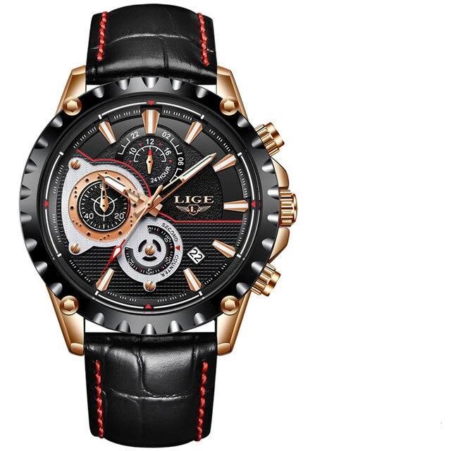 Business Elegant Men's  Watch With Chronometers Day View  Fluorescent Hands Excellent Look Unique Design Perfect Gift For Your Man Stevvex