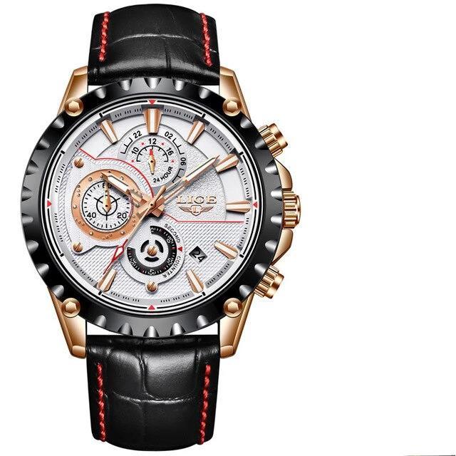 Business Elegant Men's  Watch With Chronometers Day View  Fluorescent Hands Excellent Look Unique Design Perfect Gift For Your Man Stevvex