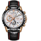 Business Elegant Men's  Watch With Chronometers Day View  Fluorescent Hands Excellent Look Unique Design Perfect Gift For Your Man Stevvex