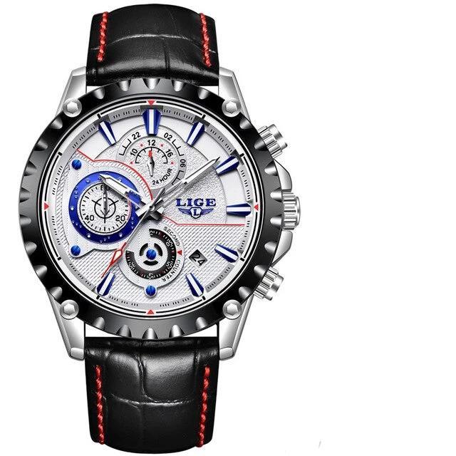 Business Elegant Men's  Watch With Chronometers Day View  Fluorescent Hands Excellent Look Unique Design Perfect Gift For Your Man Stevvex