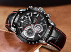 Business Elegant Men's  Watch With Chronometers Day View  Fluorescent Hands Excellent Look Unique Design Perfect Gift For Your Man Stevvex
