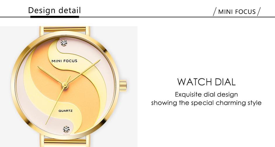 Ultra Thin Rose Gold Women Watches Fashion Analog Quartz Waterproof Wristwatches Elegant Round Design For Women Stevvex