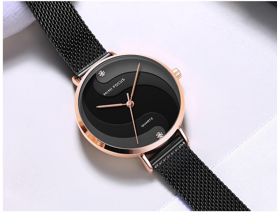 Ultra Thin Rose Gold Women Watches Fashion Analog Quartz Waterproof Wristwatches Elegant Round Design For Women Stevvex