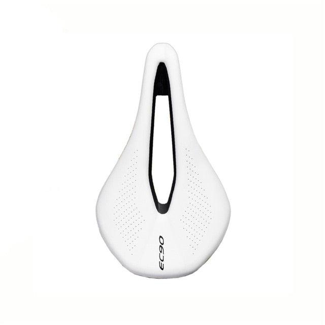 Road Bike Saddles PU Ultralight Breathable Comfortable Seat Cushion Bike Racing Saddle Superflow Road Bike Saddle High Performance And Comfortable Lightweight Sport Road Bike Seat Stevvex