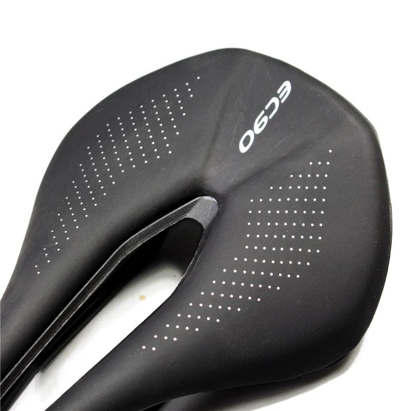 Road Bike Saddles PU Ultralight Breathable Comfortable Seat Cushion Bike Racing Saddle Superflow Road Bike Saddle High Performance And Comfortable Lightweight Sport Road Bike Seat Stevvex