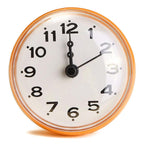 Waterproof Shower Wall Mini Clock Kitchen Bathroom Bath Watch Suction Cup Battery Operated Living Room Bathroom Wall Clock, Waterproof Suction Cup Silent Non Ticking Clocks with Stand for Desk Bedroom Home Office School Stevvex