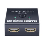 4K HDMI Switch Splitter 2 Ports Bi-Directional HDMI Switch 2 Port Display Selector Switcher Splitter Supports Ultra HD 4K 1080P 3D HDR For HDTV Gaming Stevvex