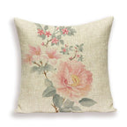 Decorative Plant Flower Throw Pillow Cover Soft Linen Cushion Cover For Living Room Couch Sofa Patio Outdoor Home Decor  Decorative Plant Flower Throw Pillow Covers For Couch Sofa Bed Modern Quality Design Cushion Cover 45x45cm Stevvex