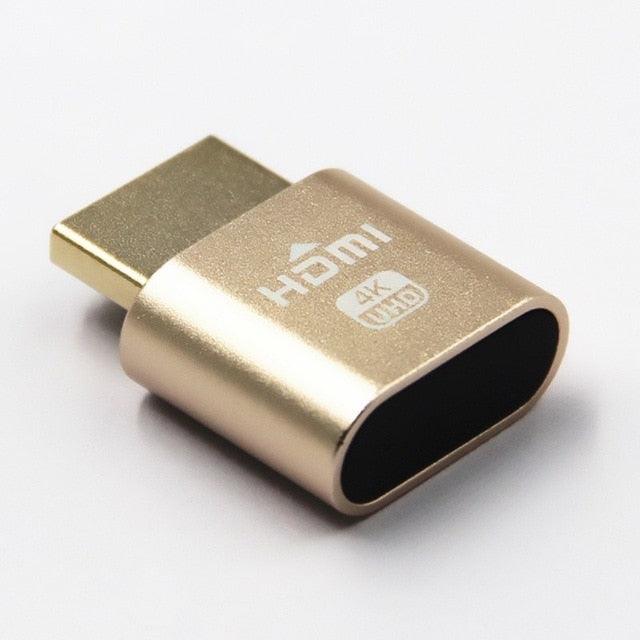 HDMI Virtual Display 4K HDMI Plug Display Cheat Virtual Plug HDMI High Resolution Virtual Monitor Display Emulator New Generation Headless Display Adapter Supports Up To 4K Stevvex