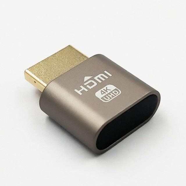 HDMI Virtual Display 4K HDMI Plug Display Cheat Virtual Plug HDMI High Resolution Virtual Monitor Display Emulator New Generation Headless Display Adapter Supports Up To 4K Stevvex