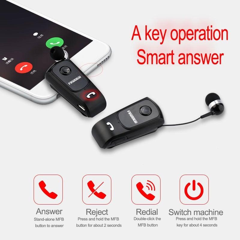 Wireless Earphone Bluetooth Handsfree Earbuds Headset Calls Remind Vibration Wear Clip Driver For Phone With Mic  Wireless Bluetooth Headphones With Microphone Excellent Playtime Neckband Bluetooth Headphones Running Wireless Unique Earbuds For Business Stevvex