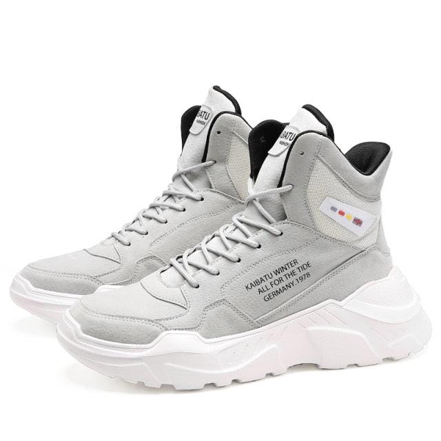 Men Winter Autumn Warm Modern High Tops Shoes Rubber Sole Running Sport Shoes High Quality Mesh Walking Jogging Non Slip Athletic Mens Sneakers Stevvex